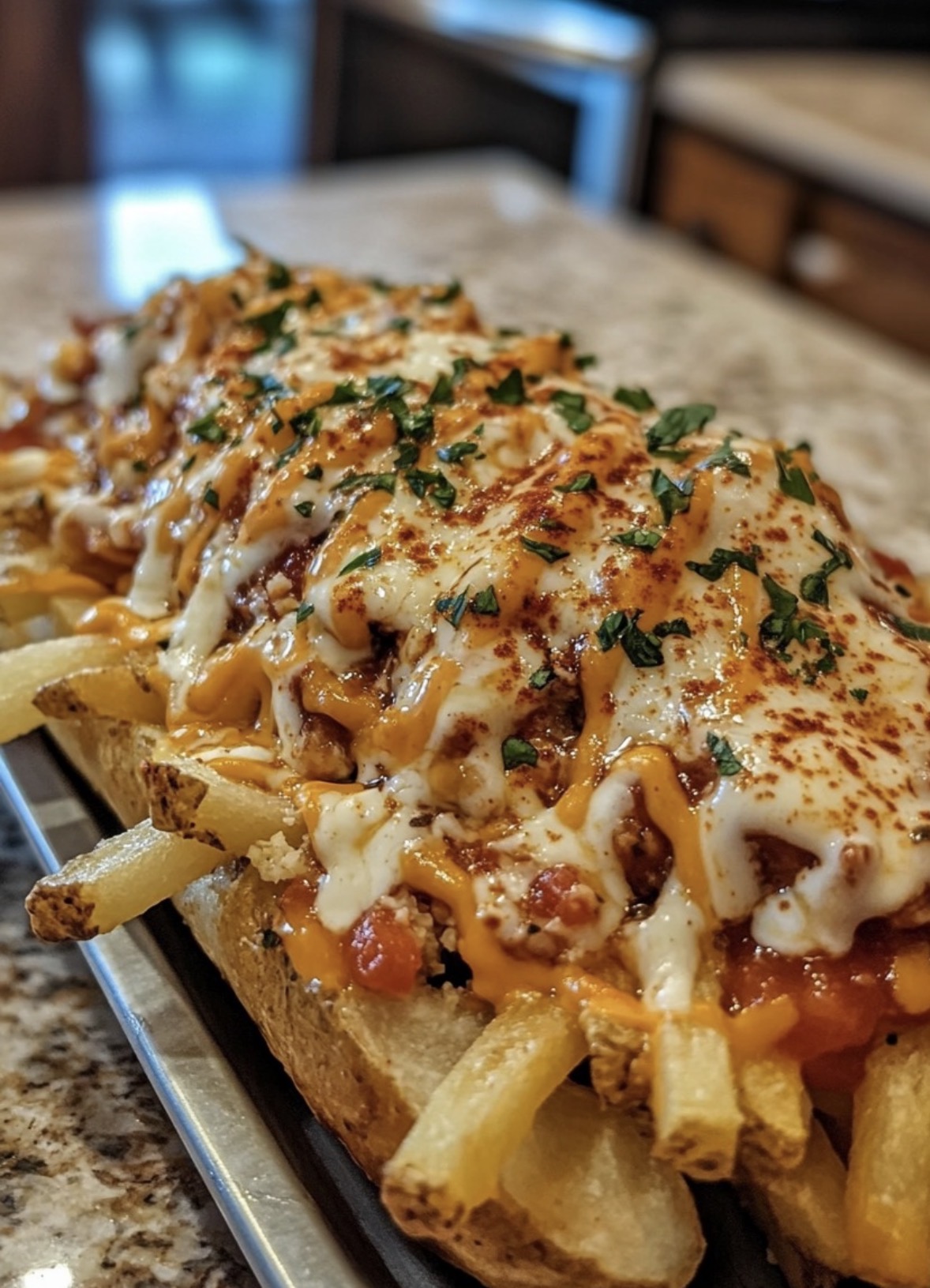 Cheese loaded french fries