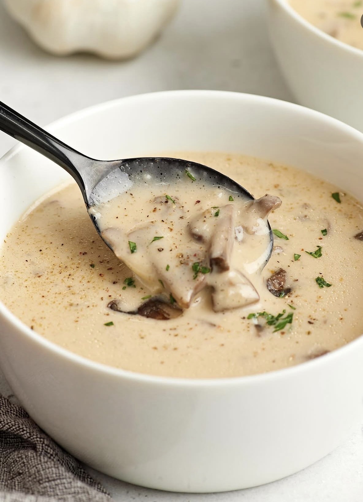 Cream in Mushroom soup