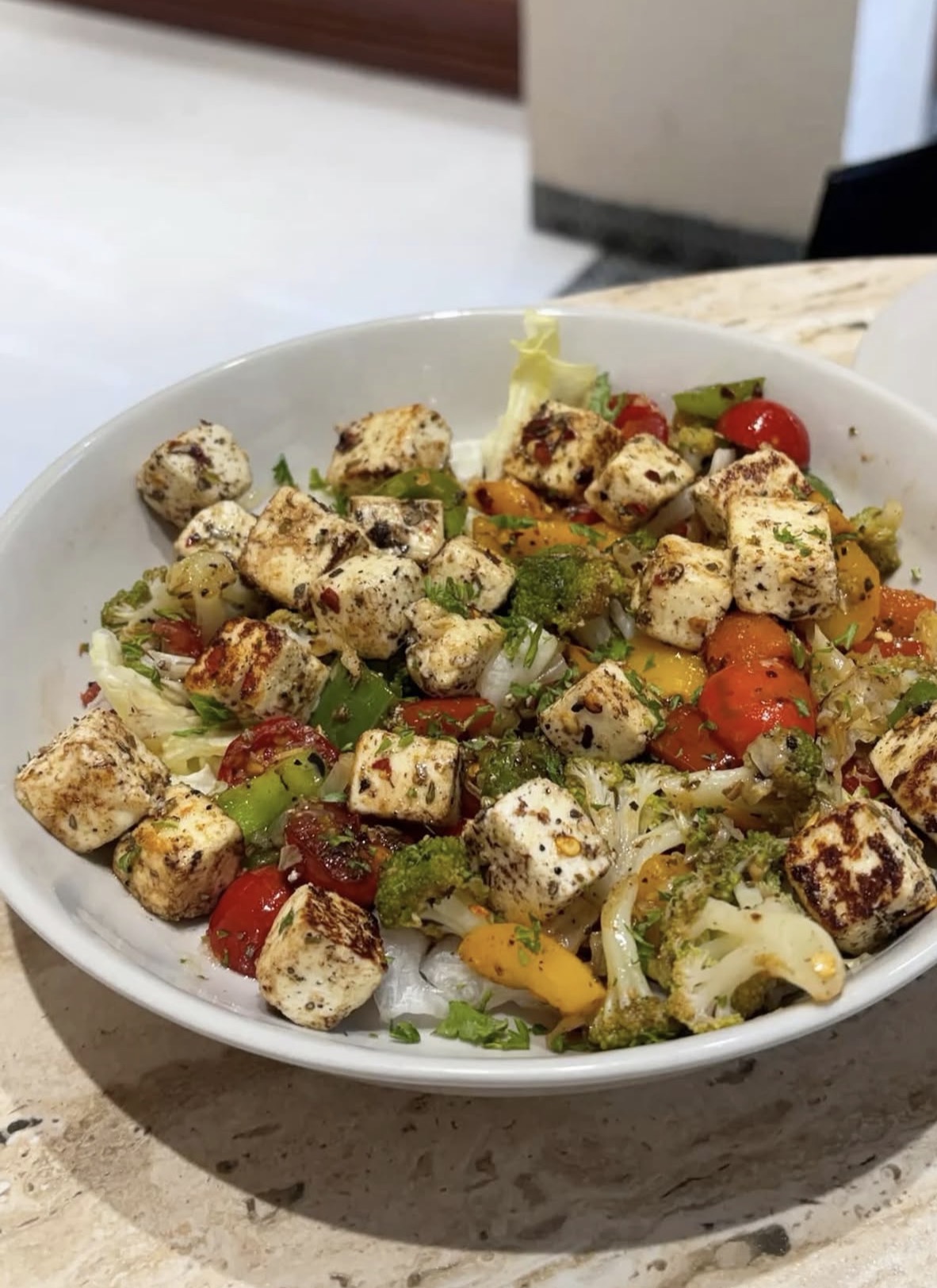 Grilled Paneer Salad