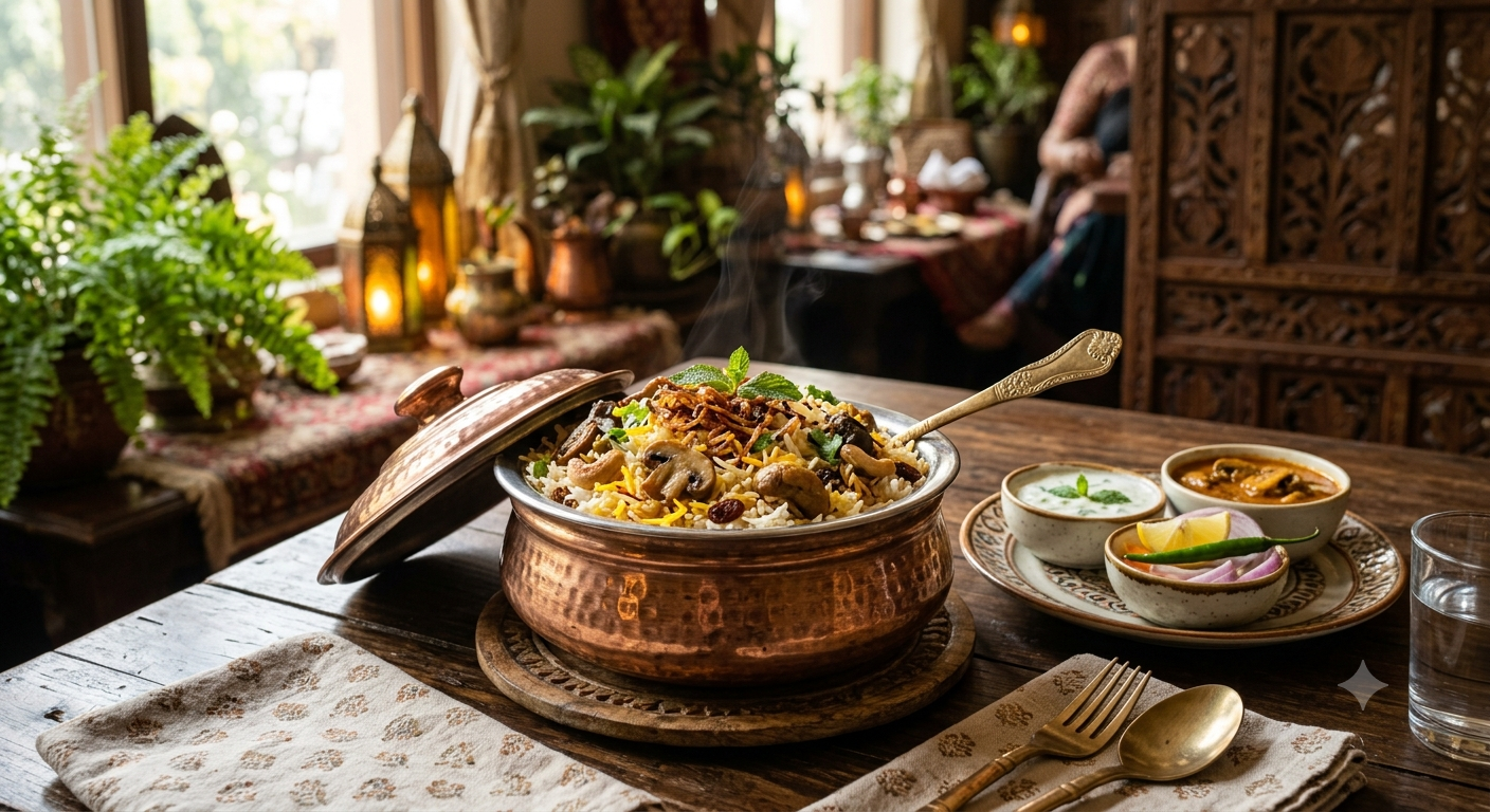 Mushroom Biryani