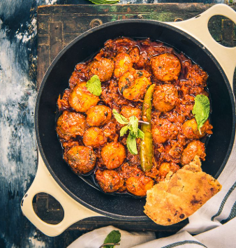 Mushroom tikka masala