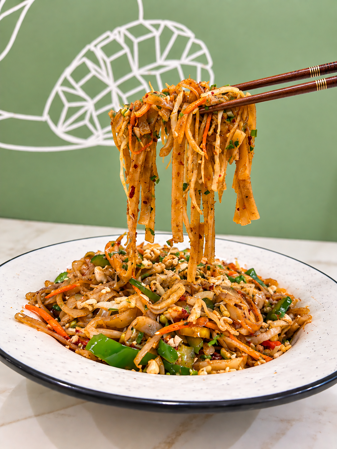Phad thai noodles