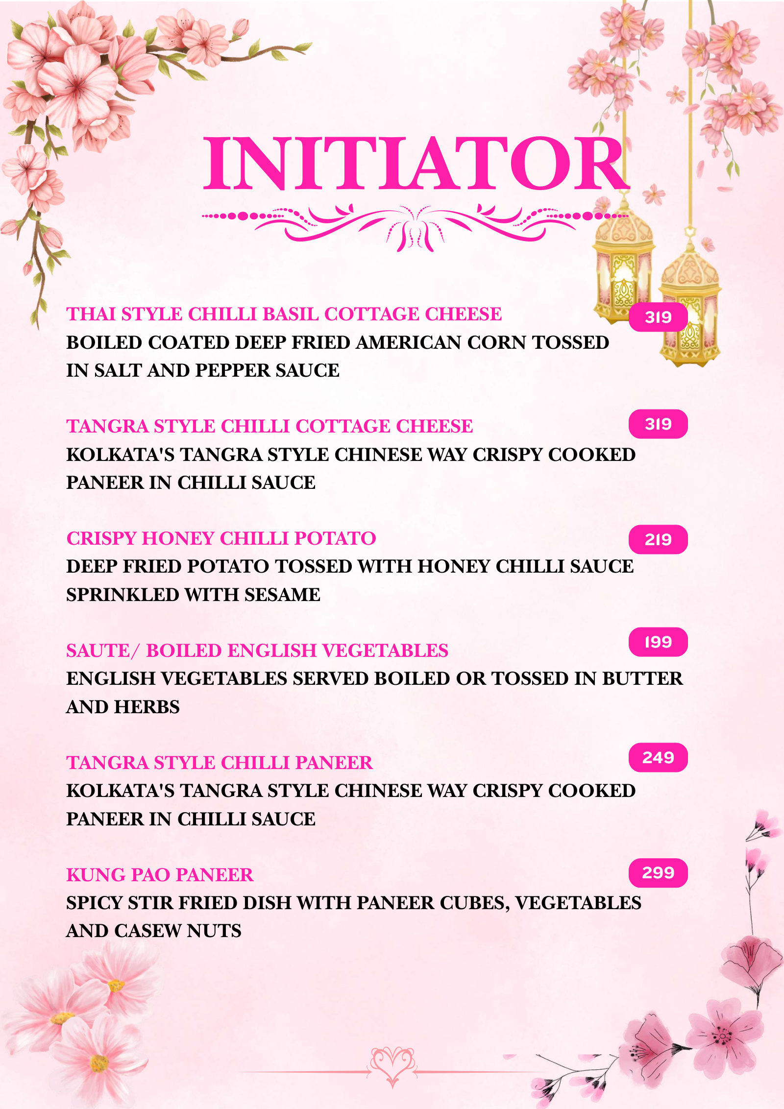 Bloomora menu page 23